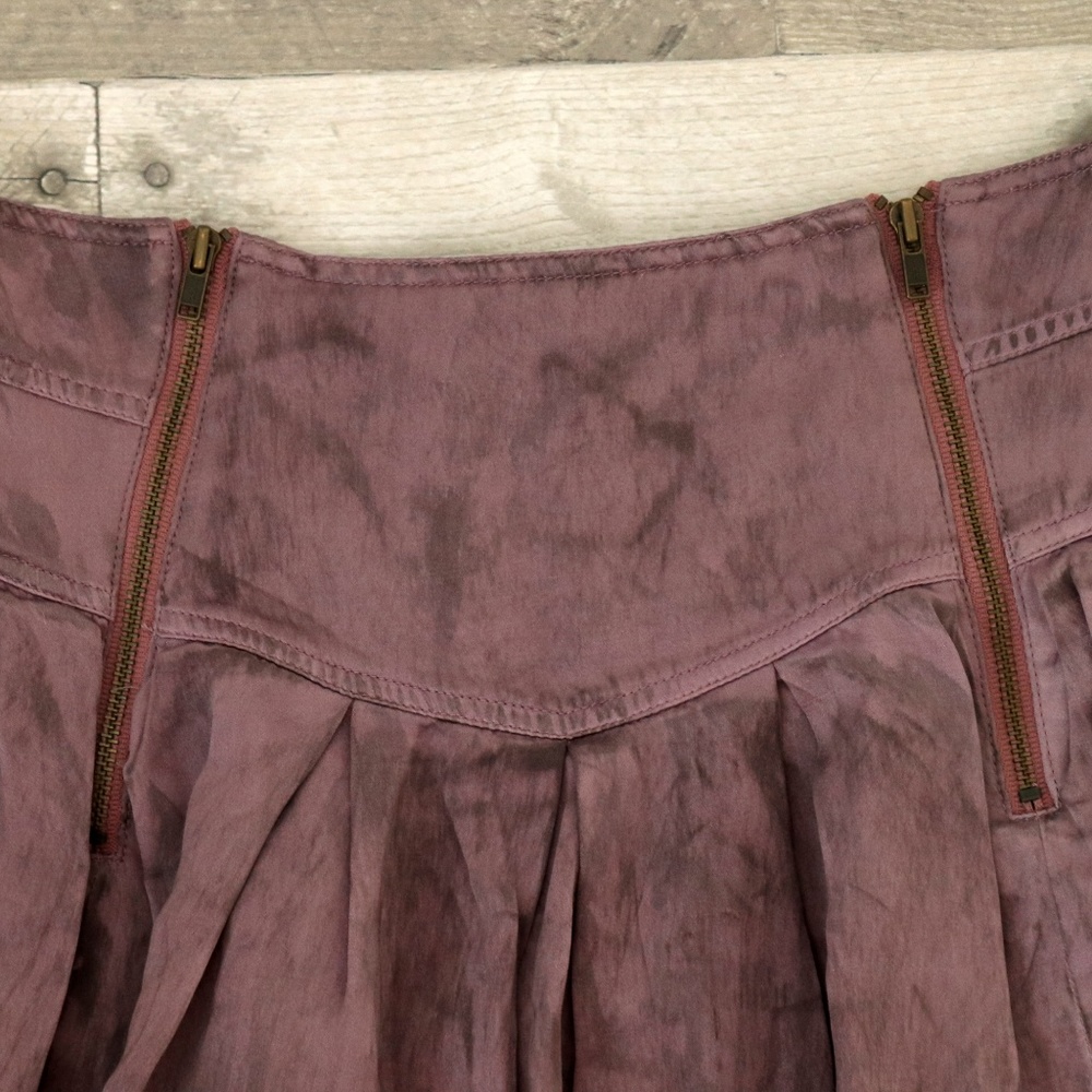 XS LaRok Purple Zippered Mini Skirt - Picture 3 of 5